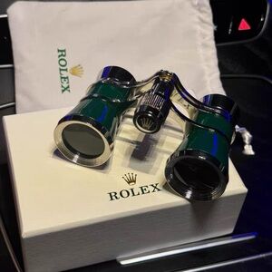 Rolex Green and Silver Binoculars Green Daytona Datejust gift collect rare gift